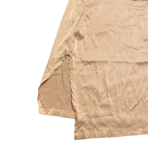 {Shein} Slip Skirt with thigh split mini pink - Picture 2 of 5